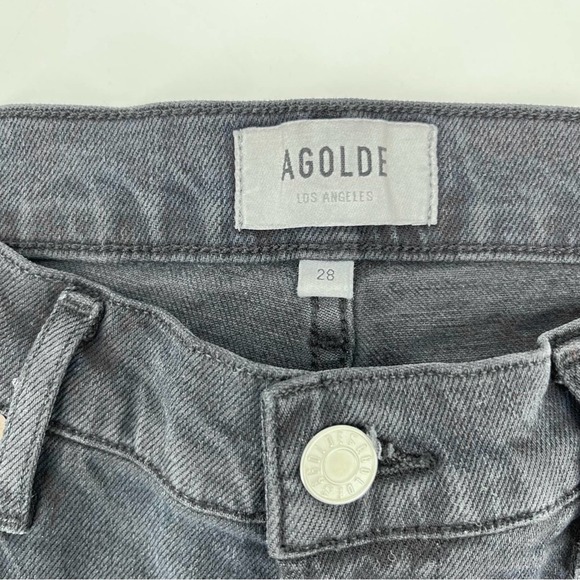 Agolde Women's Straight Leg Jeans - Dark Gray - Picture 13 of 16